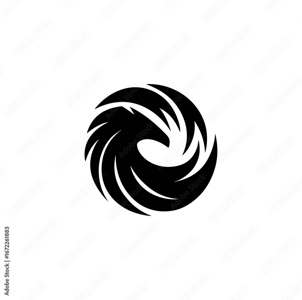 Obraz premium Abstract monochrome graphic design element