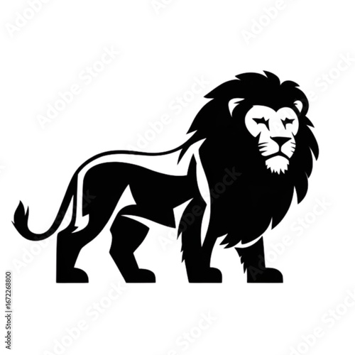 Majestic lion logo design symbolizing strength power and courage for brands seeking a bold identity