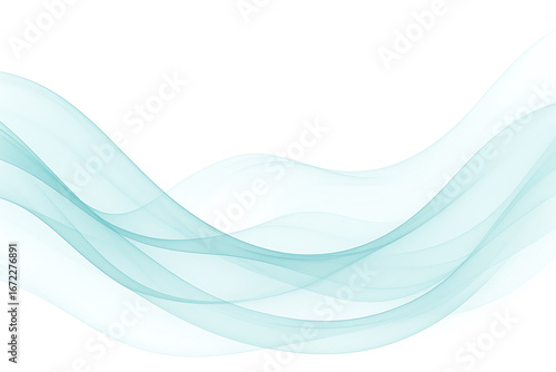 Abstract Light Blue Transparent Wave Background