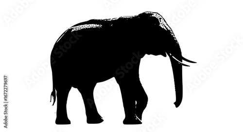 silhouette of a elephant