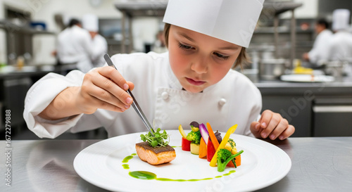 Jeune chef prodige en cuisine