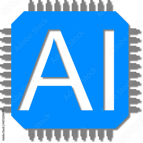 Computerchip mit Artificial Intelligence