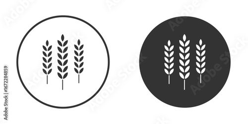 Wheat icon pictogram. Vector outline illustration isolated on white background.
