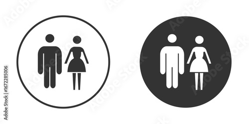 Toilet icon pictogram. Vector outline illustration isolated on white background.