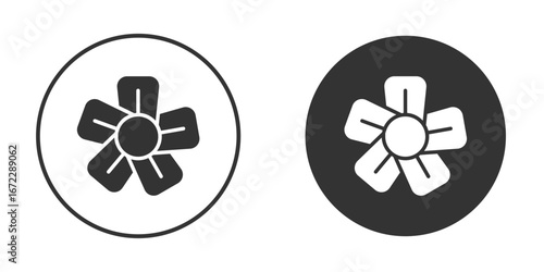 Flax flower icon pictogram. Vector outline illustration isolated on white background.