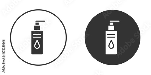 Face cleanser icon pictogram. Vector outline illustration isolated on white background.
