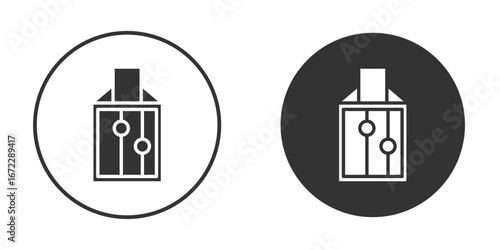 Eid mubarak envelope icon pictogram. Vector outline illustration isolated on white background.