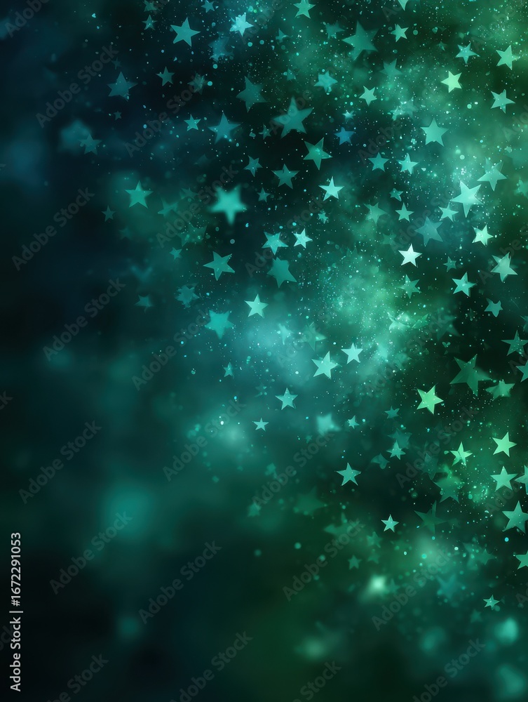 Naklejka premium stylized background for pakistan independence day filled with sparkly stars
