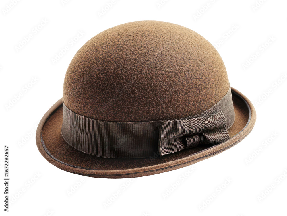 Obraz premium Vintage Brown Bowler Hat