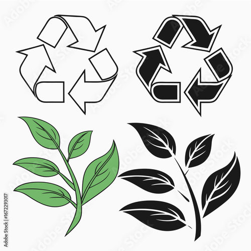 recycle symbol set
