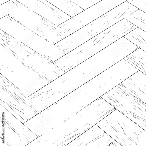 White herringbone wood floor texture background pattern for interior design and architecture projects