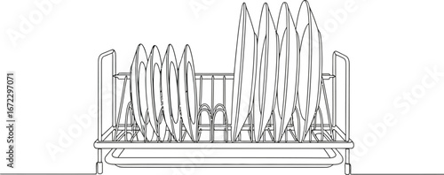 Dish rack dishes kitchen drying clean household organization storage home sink