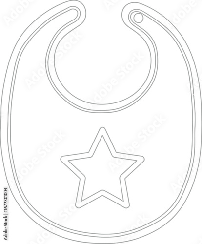 Baby bib star outline feeding newborn infant toddler clean drool cute bibs