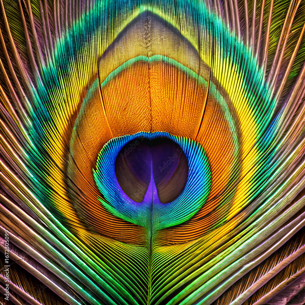 Obraz premium peacock feather background