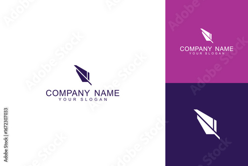 Minimalist Geometric Leaf Logo Design for Modern Brands.