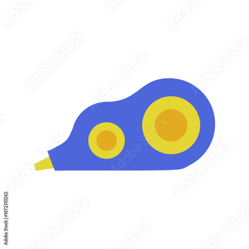 Hand Drawn Correction Pen (Tip-Ex) Vector Illustration