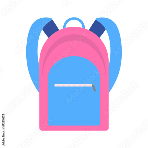 Flat Illustration of a Scho...