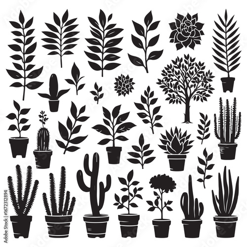 field silhouette Background material, Flowering plant
