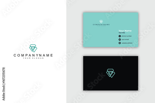 Modern Business Logo and Card Design for Corporate Identity.