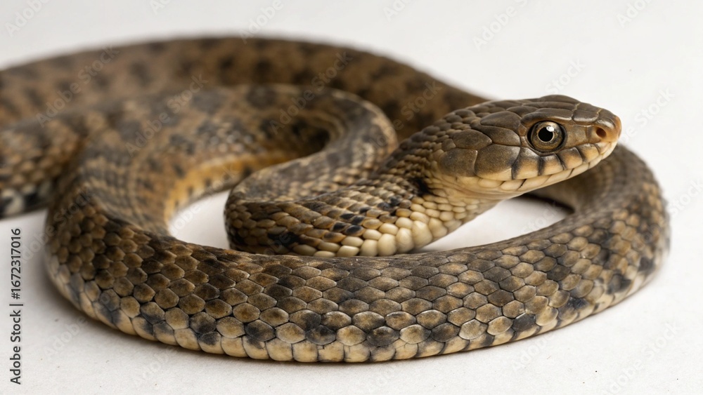 Obraz premium Keelback on studio background