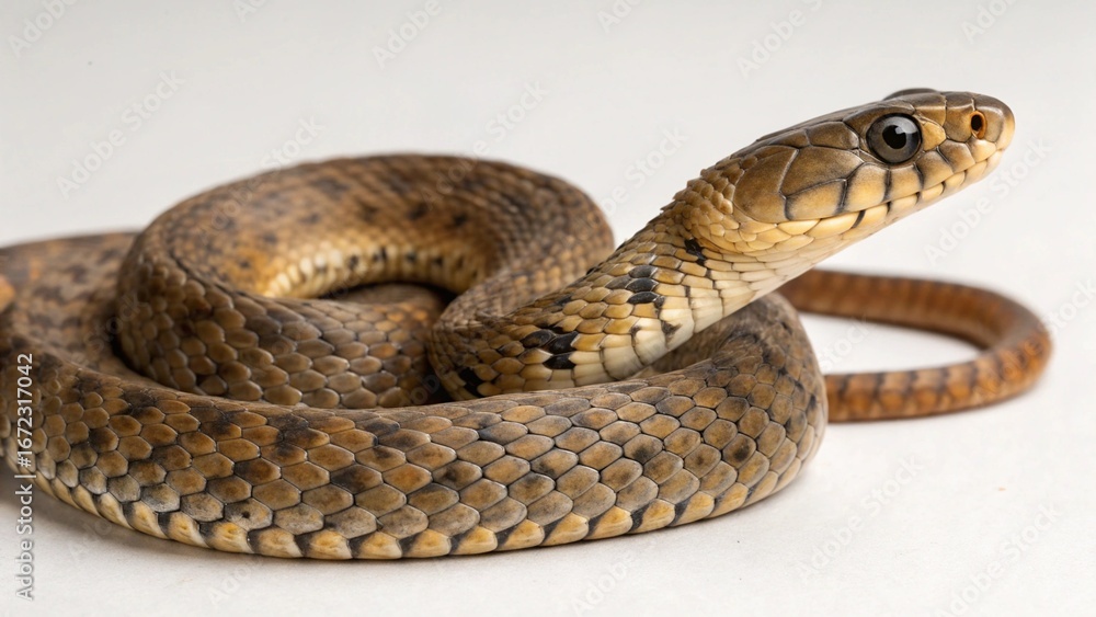 Obraz premium Keelback on studio background