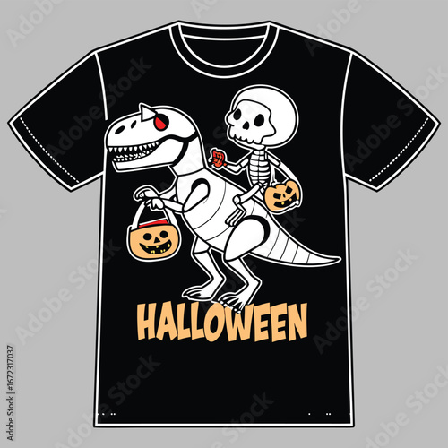 Graphic design featuring a black t shirt with a fun graphic element