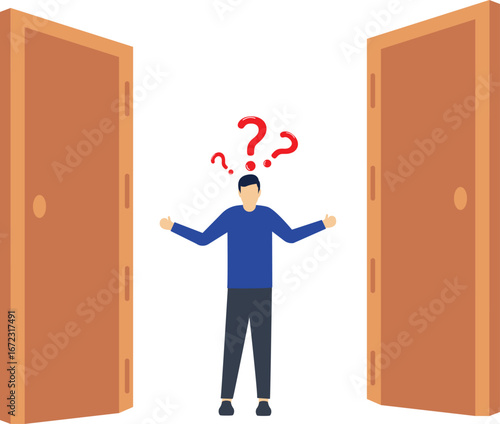 Which door does the businessman choose

