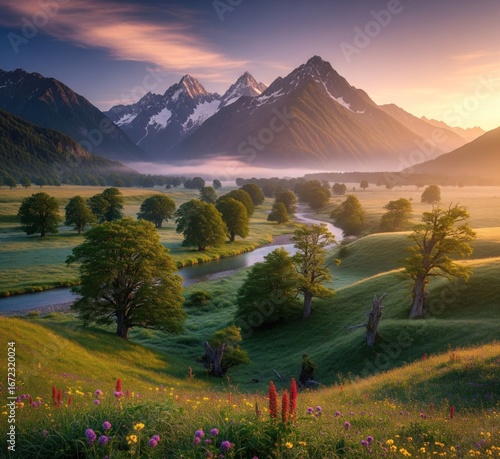 Beautiful Mountain Lake