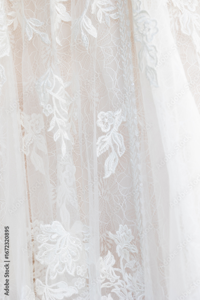 Obraz premium Beautiful bridal gown with background