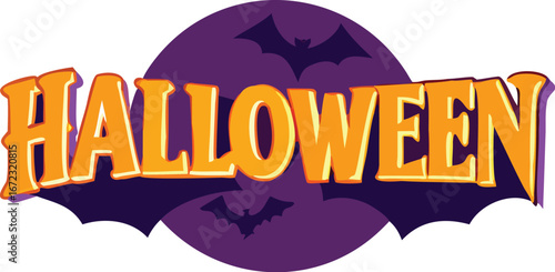 Wallpaper Mural Stylized halloween logo design with festive colors and classic fonts Torontodigital.ca