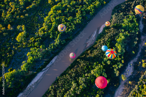 Photography Hot Air Balloon over river