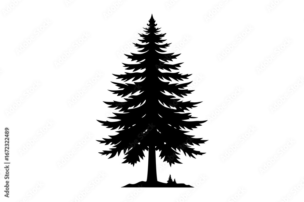 Fototapeta premium isolated christmas tree