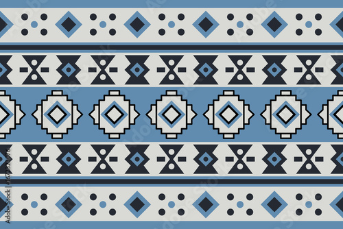 Navajo tribal vector pattern. Native American ornament. Ethnic Southwestern decor style. Boho geometric ornament. idea for blanket, rug, Woven carpet