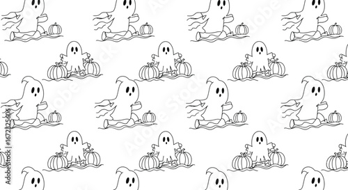 Ghost pumpkin halloween spooky october autumn fall holiday season trick treat