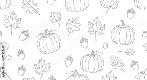 Pumpkin acorn leaves fall autumn harvest thanksgiving october seasonal nature