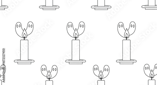 Candle ghost halloween spooky flame light holiday celebration october boo