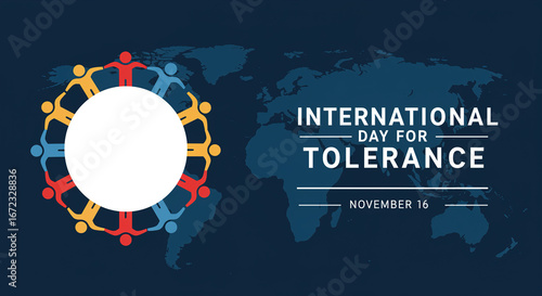 International Day for Tolerance Unity World Map November 16 dive