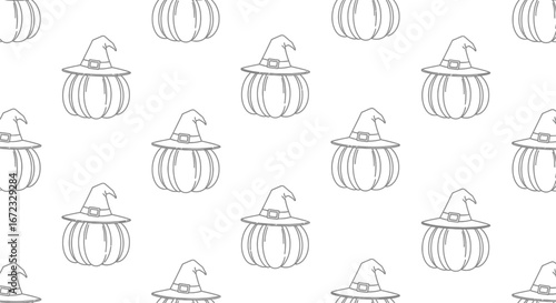 Halloween pumpkin witch hat spooky october autumn fall season trick treat fun