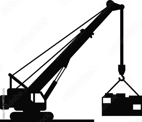Crane construction building industry machinery equipment lifting transport heavy work
