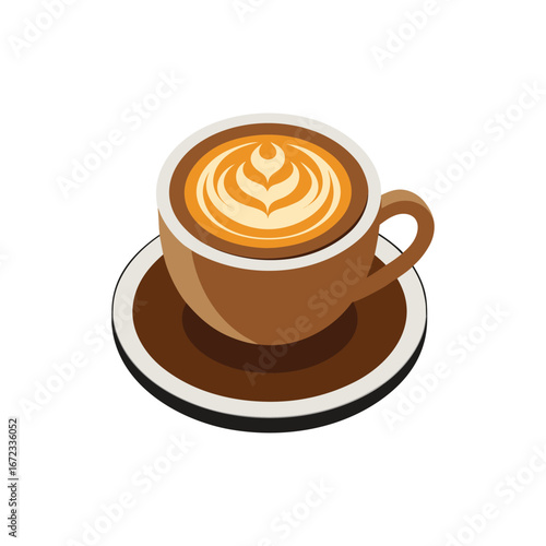 Caffeine Aesthetics Modern Coffee Cup Vector Design