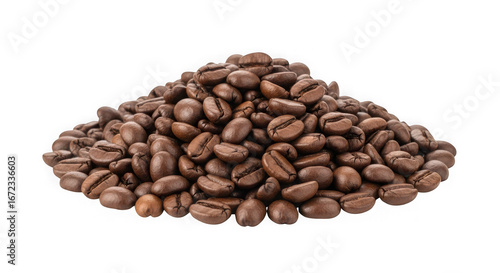 Wallpaper Mural A mound of freshly roasted coffee beans piled on a black background pile of coffee beans caffeine isolated on a transparent background Torontodigital.ca