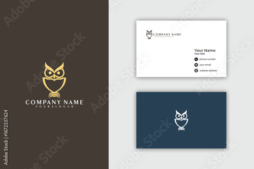 Sophisticated Owl Logo Minimalist Design for Elegant Brands.