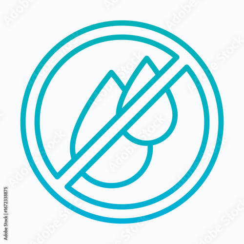 No Water Vector Icon, Isolated Vector Lineal Gradient Style Icon, Free Download No Water Vector Icon, Isolated Vector Lineal Gradient Style Icon, - GFXLoad