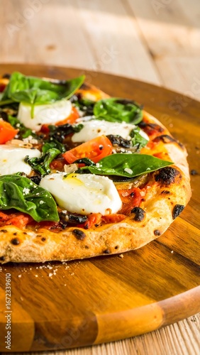 Wallpaper Mural Delicious pizza with fresh toppings Torontodigital.ca