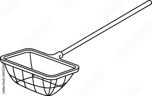 Net fishing scoop tool water catch handle aquarium clean fish pond lake sea