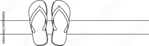 Flip flops beach summer vacation footwear relaxation travel holiday sea sand