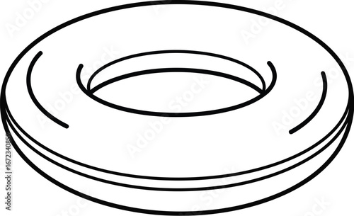 Donut bagel food dessert sweet pastry baked goods breakfast snack round shape