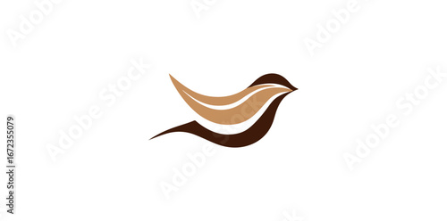 Abstract bird graphic design