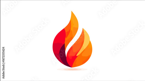 Abstract flame graphic design