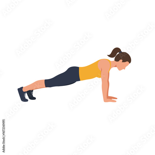 Woman Doing Plank Exercise Indoors (1)
